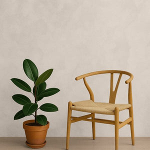 Korqpaint Ocre in een interieur