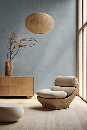 Korqstuc Iron grey in een interieur