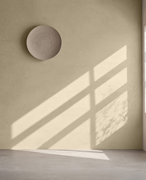Korqstuc Linen op de muur