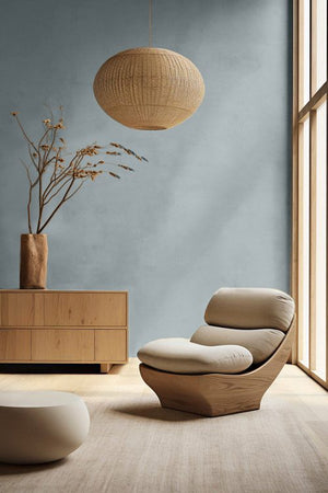 Korqstuc Soft grey in een interieur